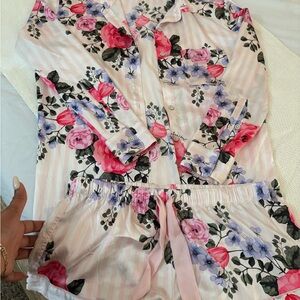 Victoria's Secret Pink Floral Pajama Set